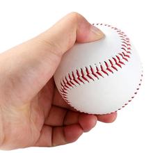 White baseball with red stitched seams pinched between fingers