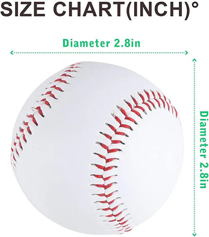 Close-up of a white baseball with red stitched seams